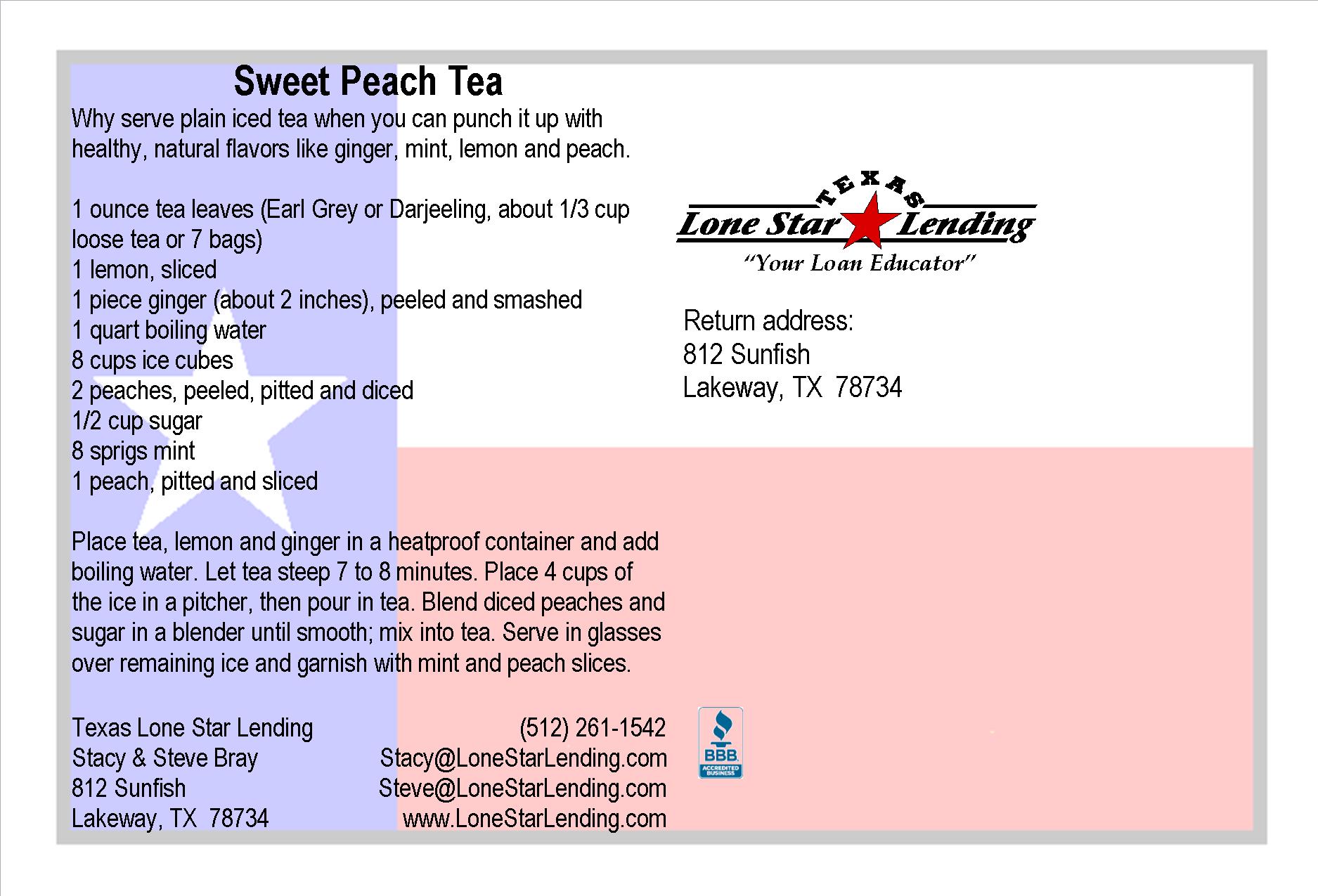 Sweet Peach Tea recipe