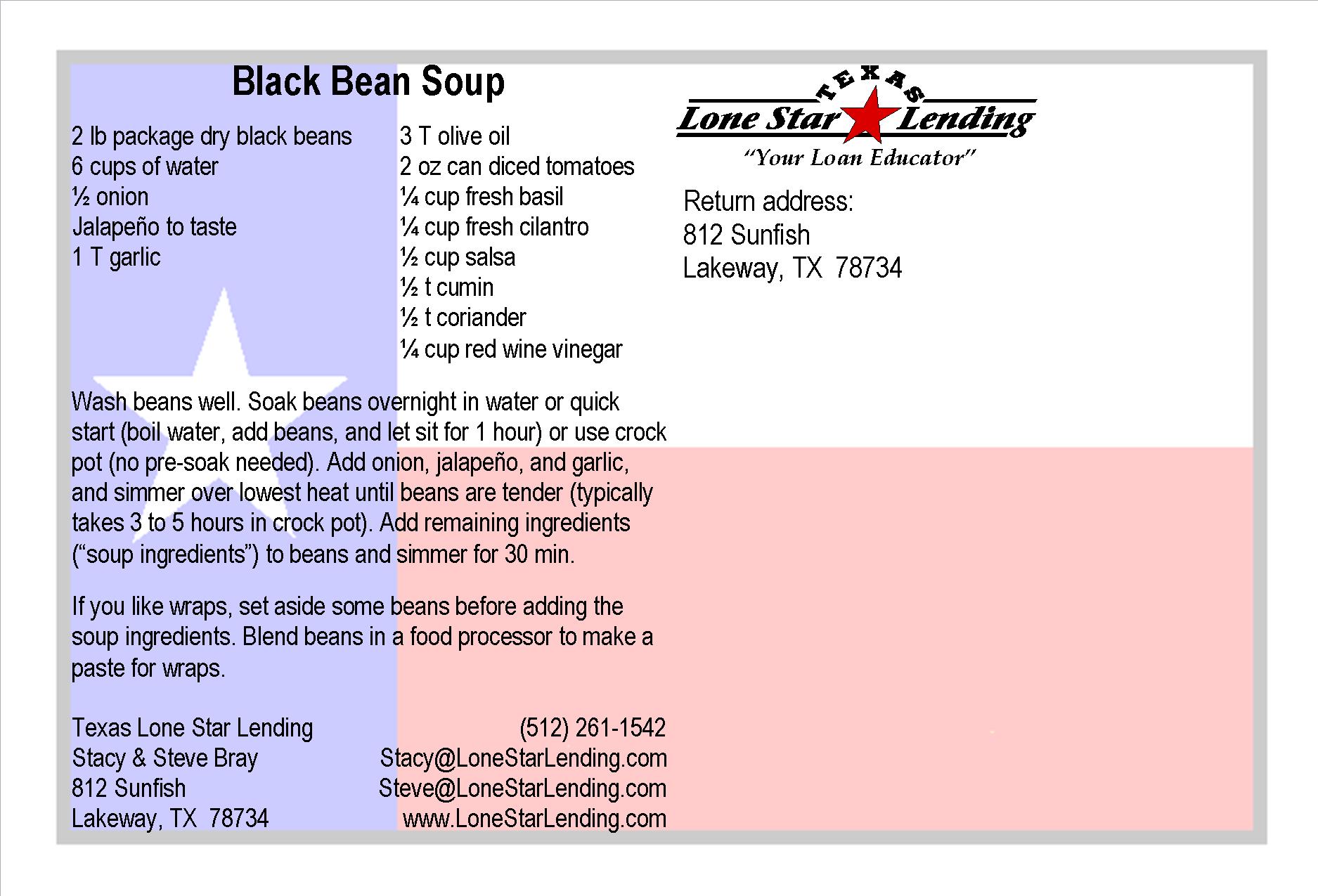 Black Bean Soup recipe