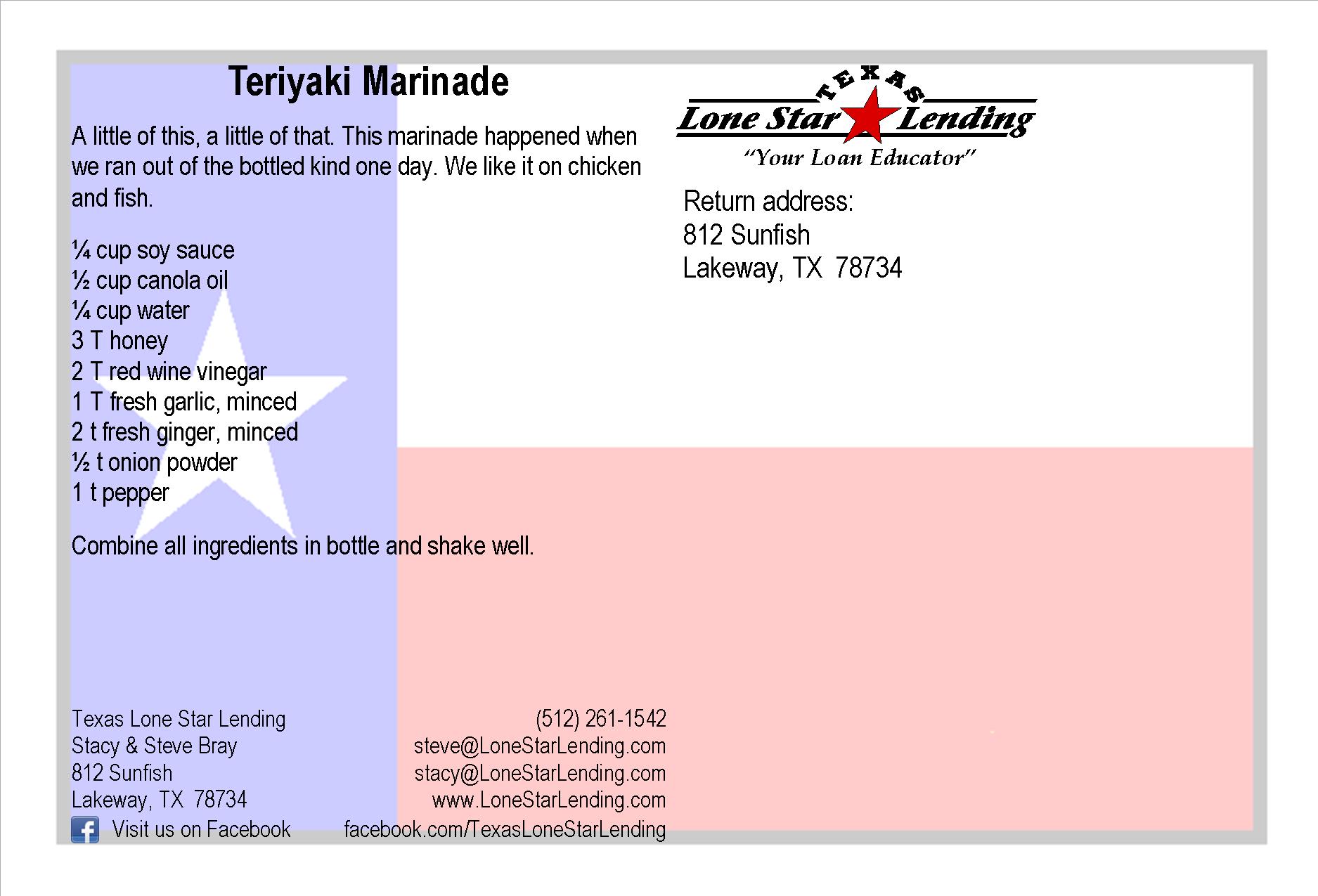 Teriyaki Marinade recipe