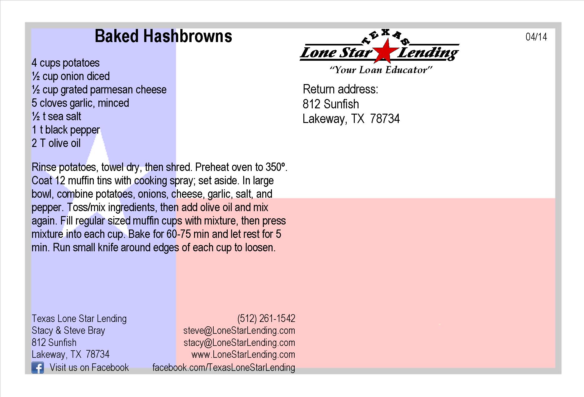 Baked Hashbrowns recipe