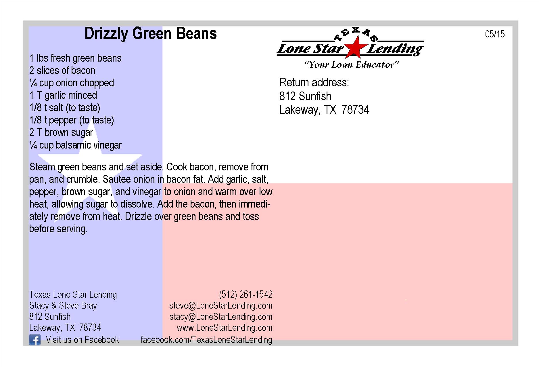 Drizzly Green Beans recipe