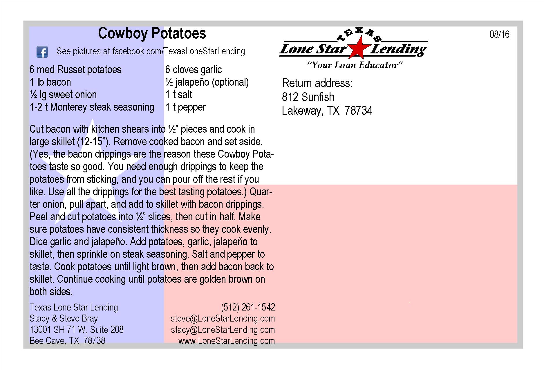 Cowboy Potatoes recipe