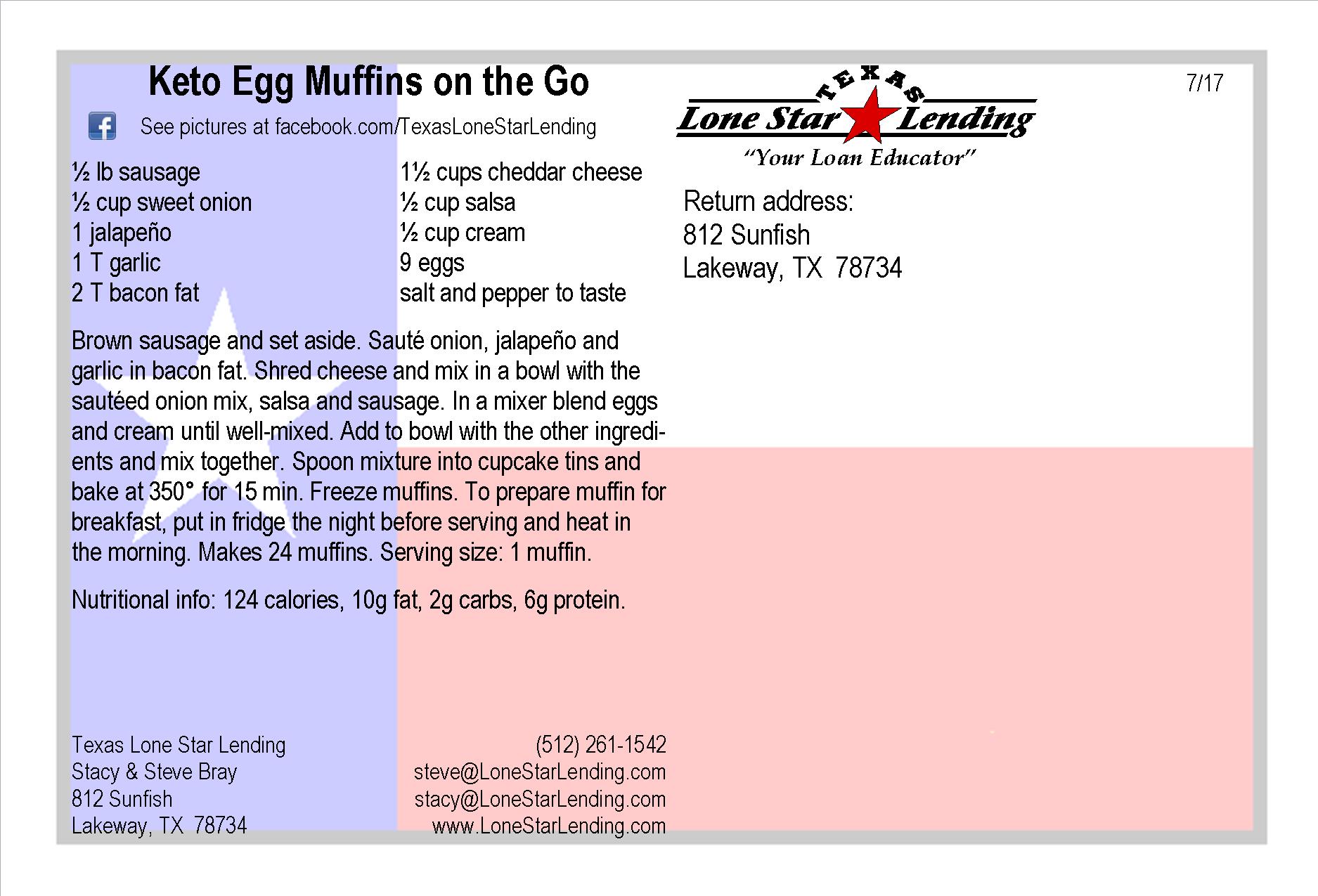 Keto Egg Muffins on the Go recipe