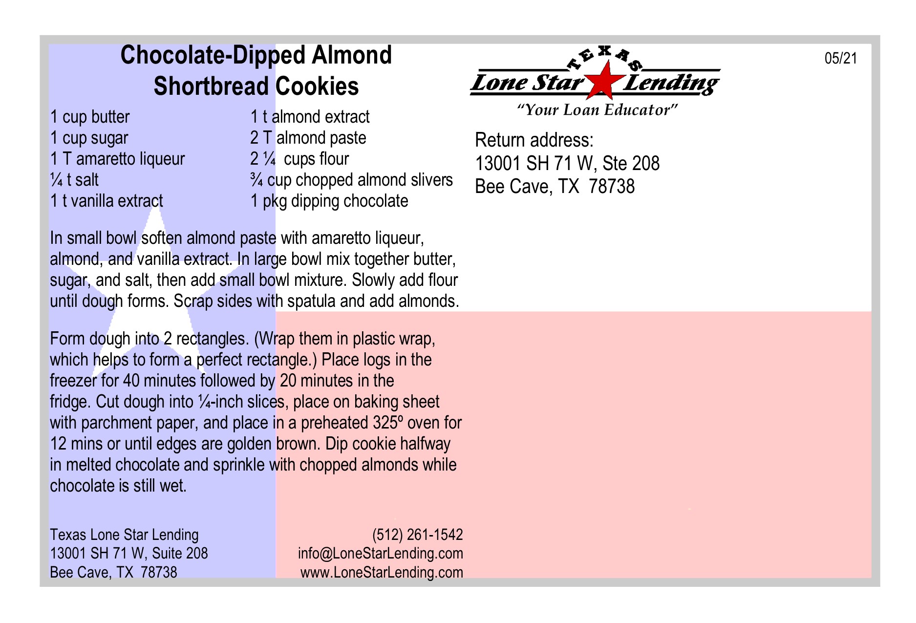 Chocolate-Dipped Almond Shortbread Cookies recipe