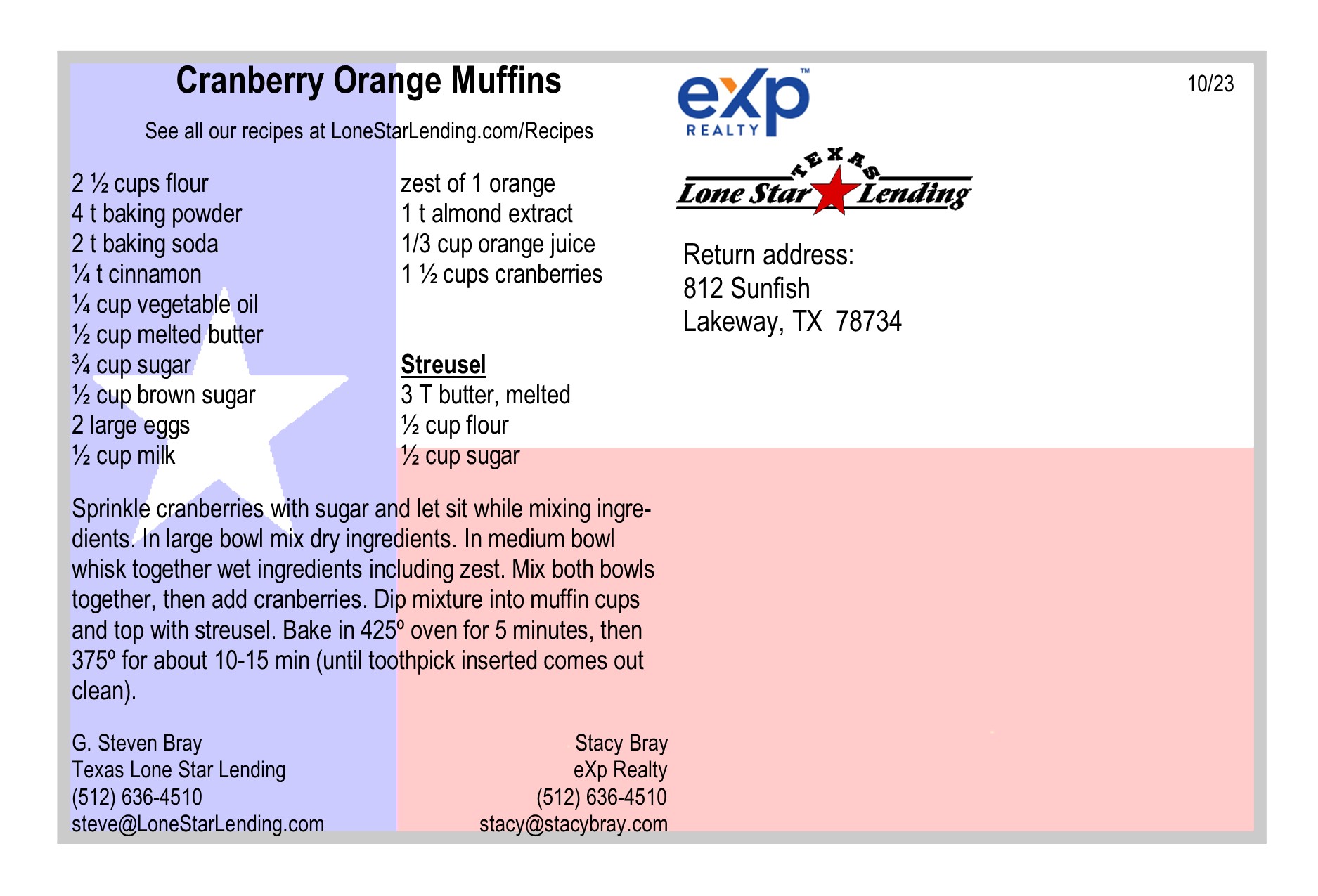 Cranberry Orange Muffins recipe