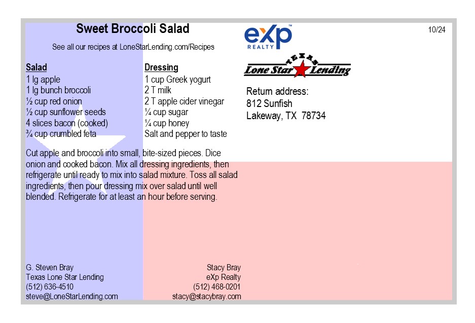 Sweet Broccoli Salad recipe
